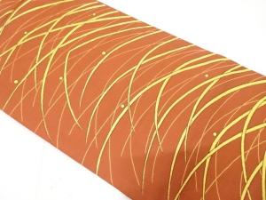 露芝模様織り出し　名古屋帯